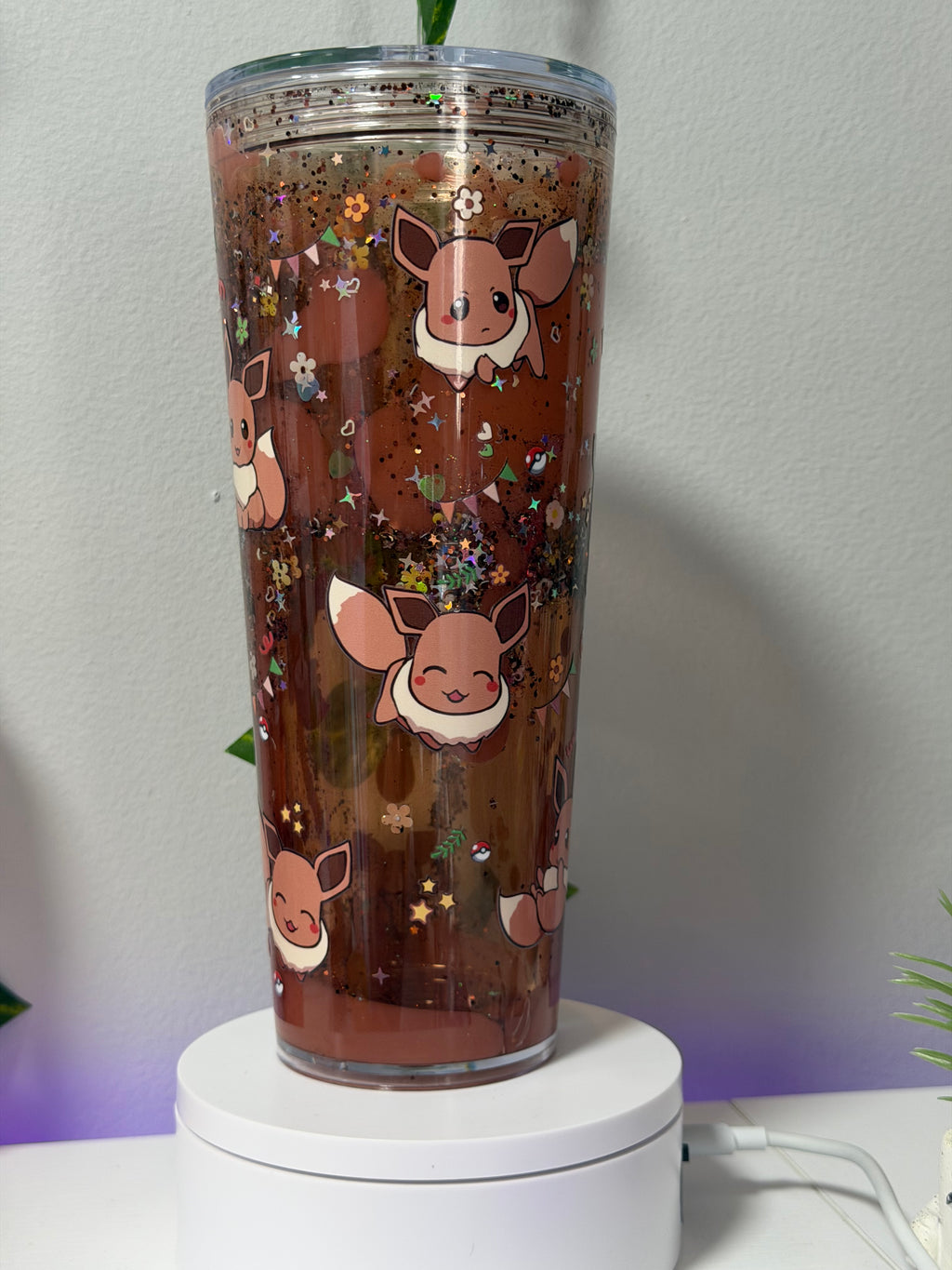 🤎Brown Pikachu Inspired Handmade 24oz Tumbler