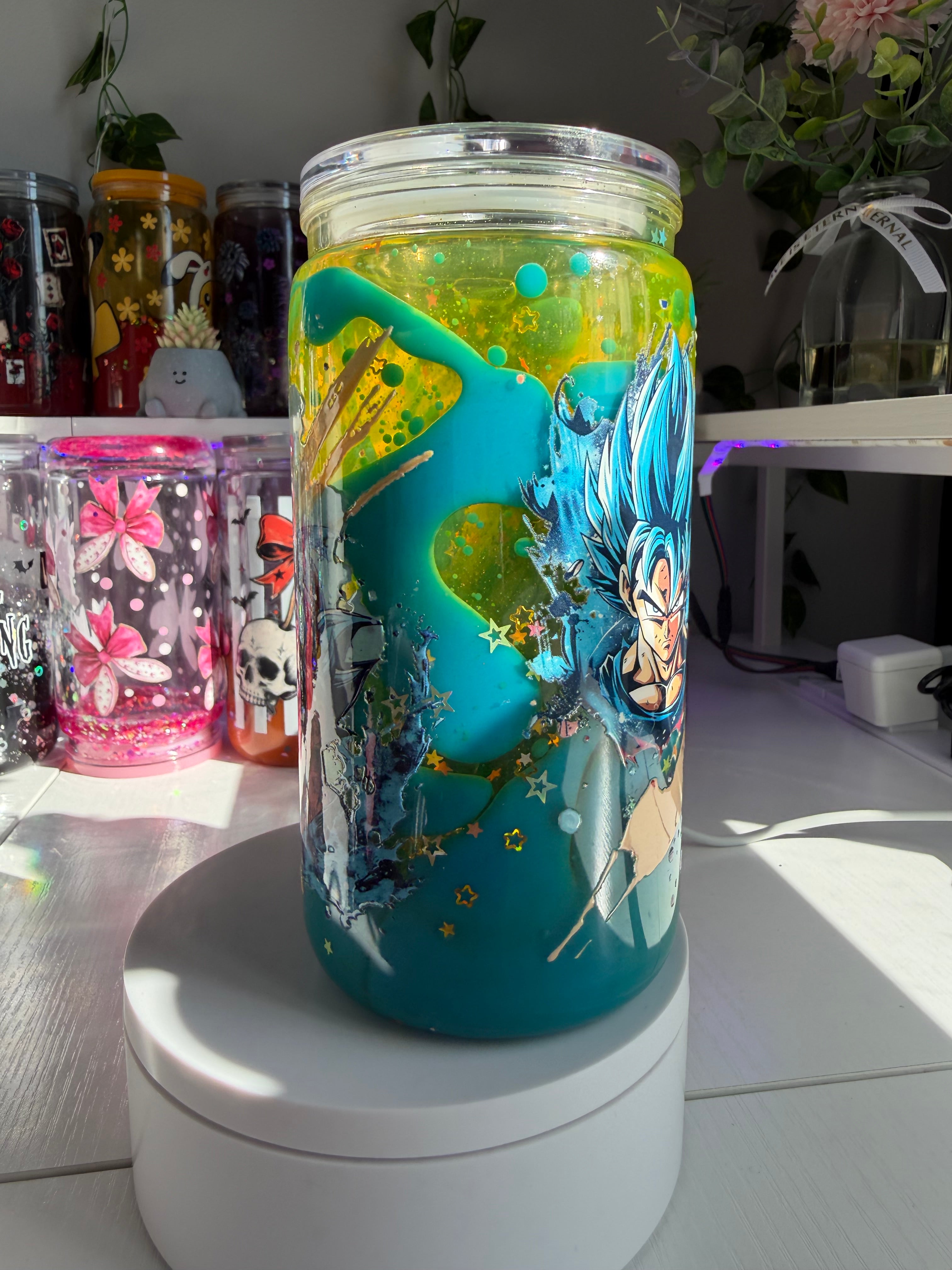 💙Super Sayian Goku Lava Cup