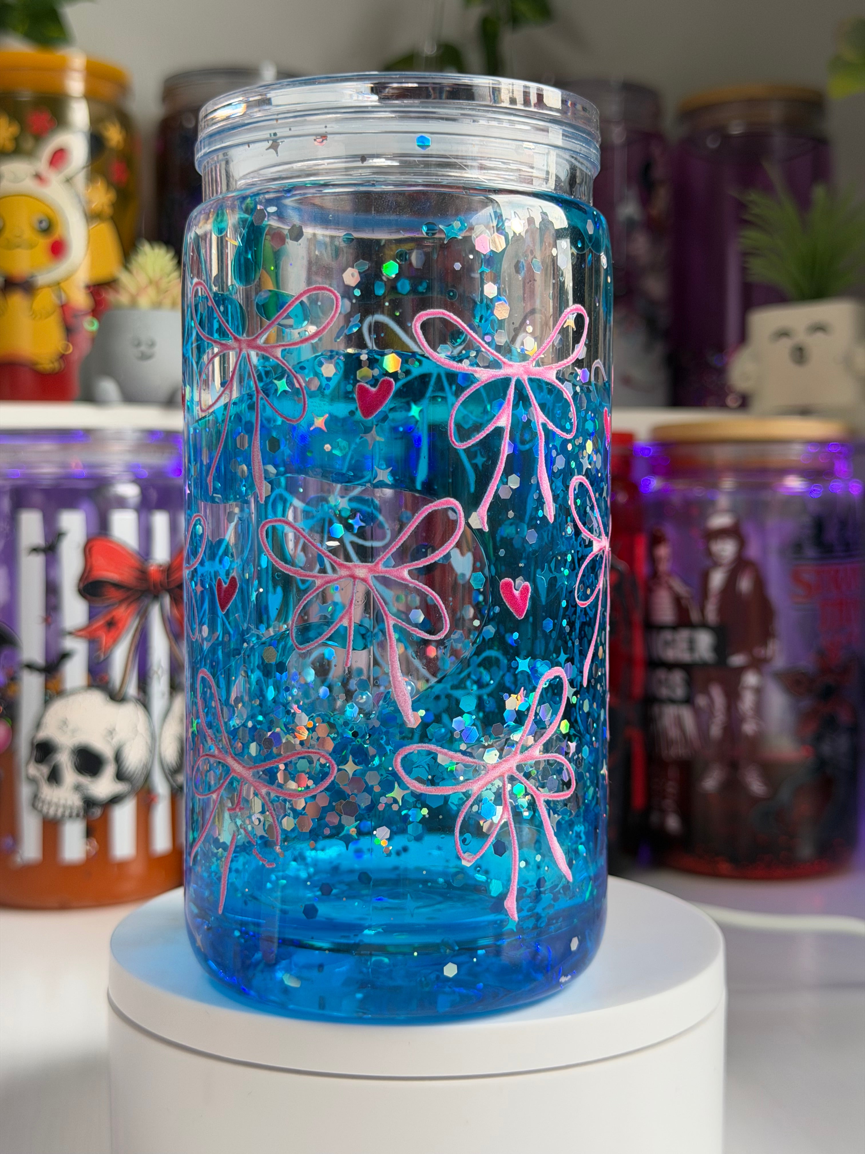 💙Pink Bow Fast-Flow Lava Cup-16oz