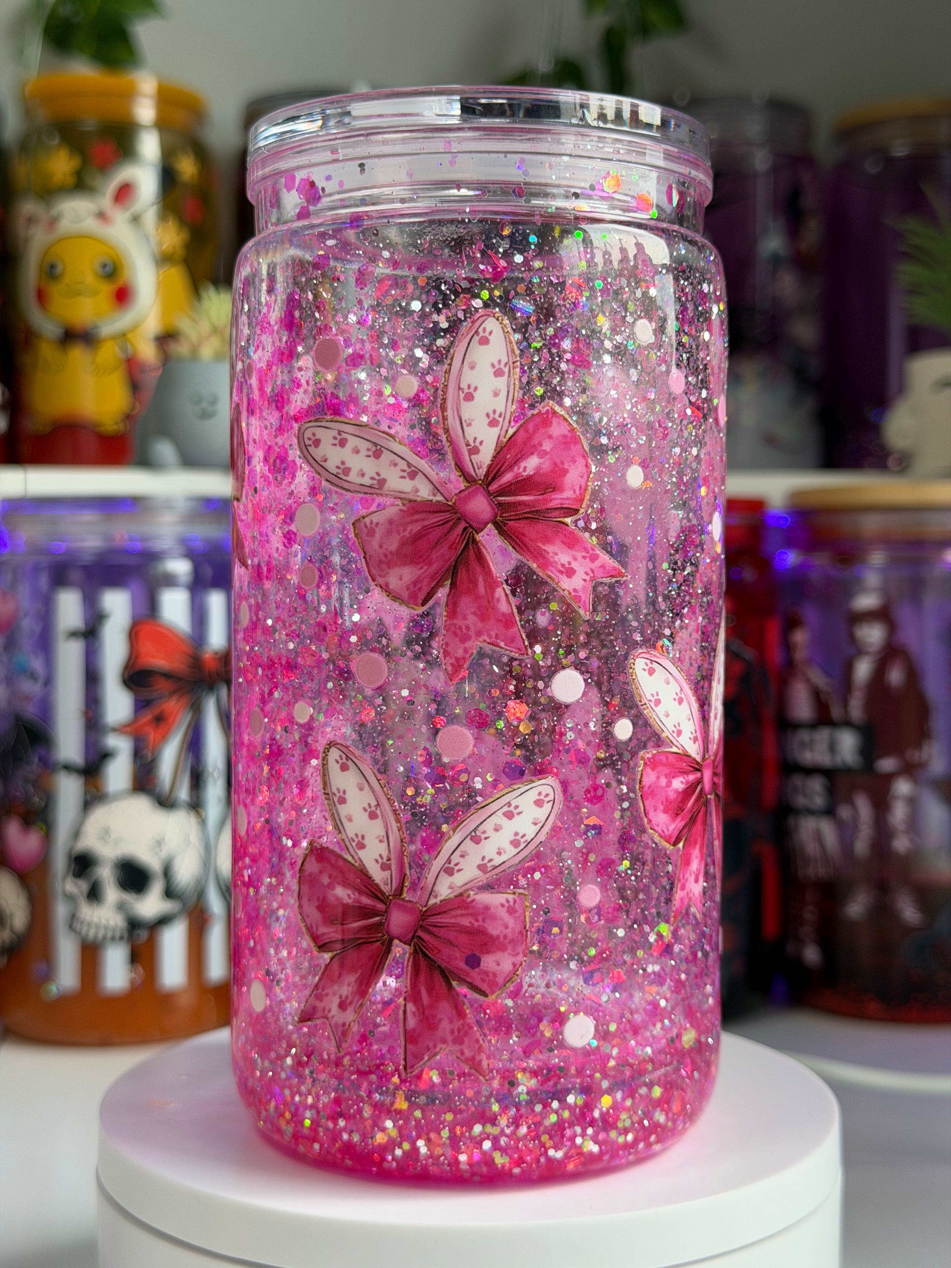 🎀Pink Bow Waterfall Cup-16oz